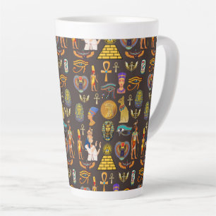 Altes ägyptisches Hieroglyphenmuster-Symbol Milchtasse