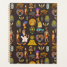 Altes ägyptisches Hieroglyphenmuster-Symbol Planer