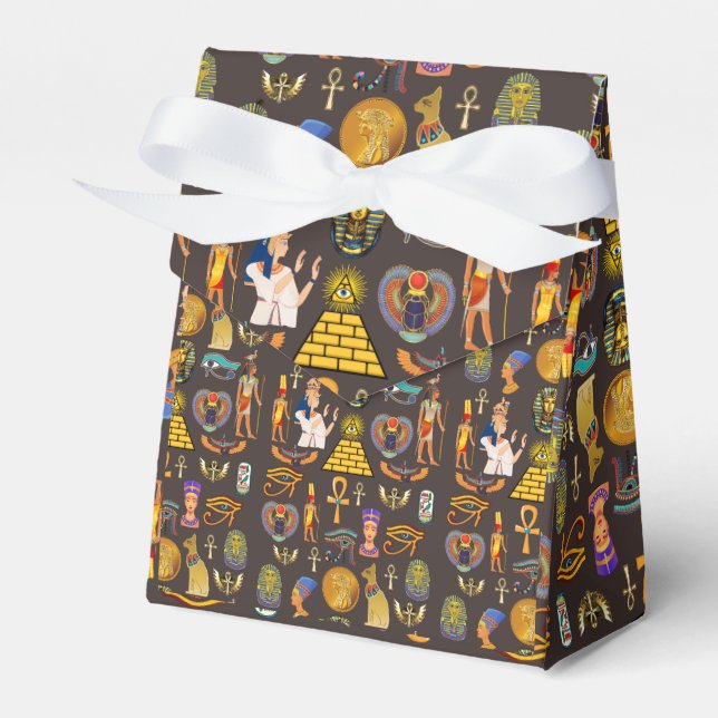 Altes ägyptisches Hieroglyphisches Muster Geschenkschachtel (Vorderseite)