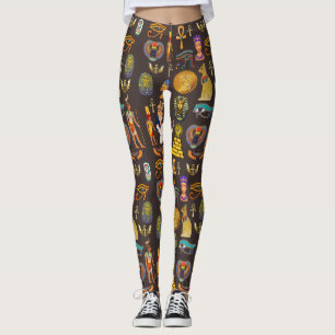 Altes ägyptisches Hieroglyphisches Muster Leggings