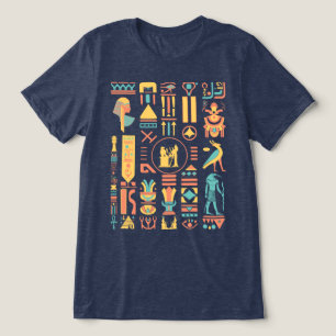 Altes ägyptisches Hieroglyphs Shirt Tri-Blend
