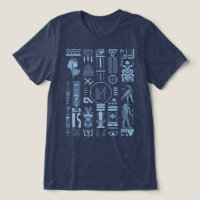 Altes ägyptisches Hieroglyphs Shirt Tri-Blend