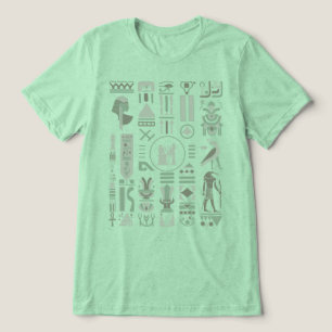 Altes ägyptisches Hieroglyphs Shirt Tri-Blend