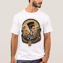 Altes ägyptisches Königin Nefertiti Vintage T-Shir