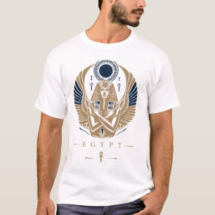 Altes ägyptisches Pharao Tutankhamun Emblem T-Shir T-Shirt