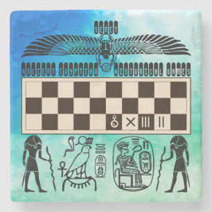 Altes ägyptisches Senat Steinuntersetzer