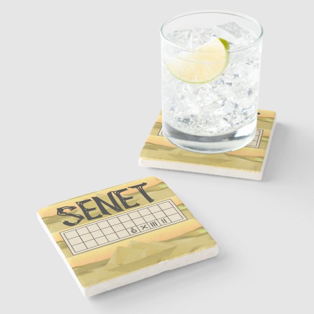 Altes ägyptisches Senat Steinuntersetzer (Seitenansicht)