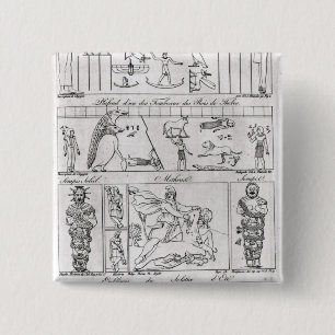 Altes ägyptisches und persisch button