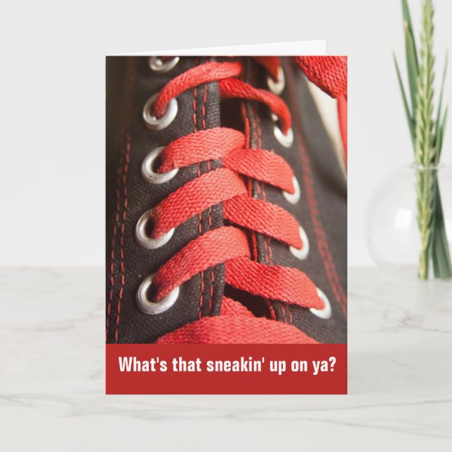 Altes Alter auf der Geburtstagskarte Karte (Vorderseite)