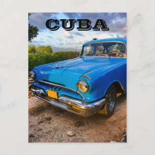Altes amerikanisches Klassiker-Auto in Trinidad, K Postkarte