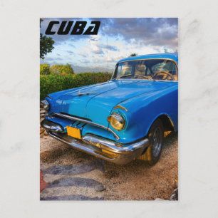 Altes amerikanisches Klassiker-Auto in Trinidad, K Postkarte