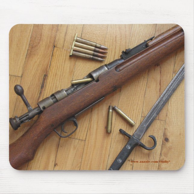 Altes Arisaka-Gewehr-Mauspad-Design Mousepad (Vorne)