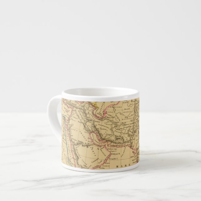 Altes Asien Espressotasse (Vorderseite Links)