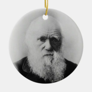 Altes Atheisten-Atom-runde Verzierung Charles Keramikornament