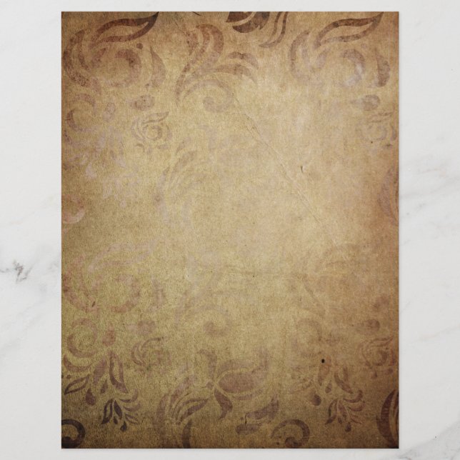 Altes ausgeblendetes Scrapbook-Papier (Vorderseite)