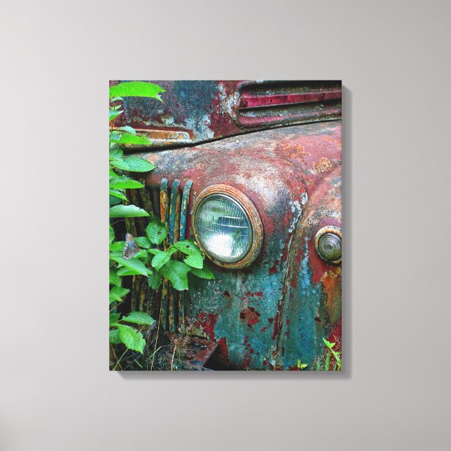 Altes Auto Art 4 überzogene Canvas Leinwanddruck (Vorderseite)