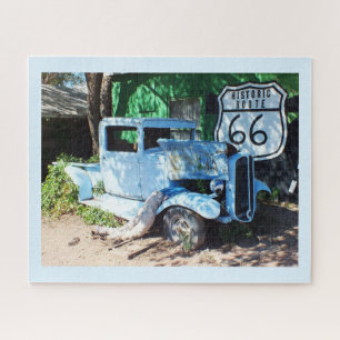 Altes Auto auf der Route 66 Puzzle