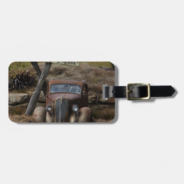 Altes Auto Gepäckanhänger (Vorderseite horizontal)