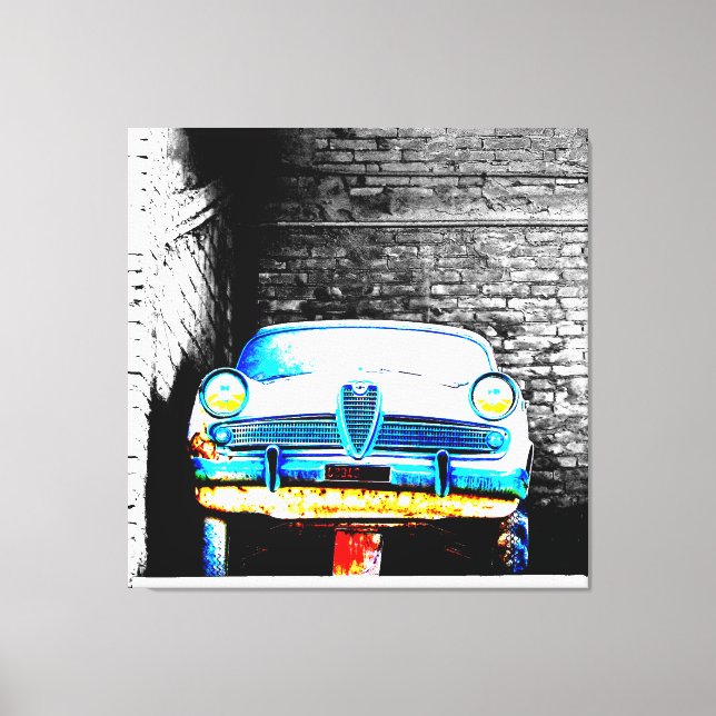 Altes Auto Leinwanddruck (Vorderseite)