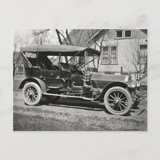 Altes Auto Postkarte (Vorderseite)