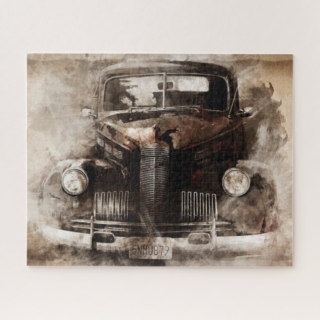 Altes Auto Vintage Puzzle (Horizontal)
