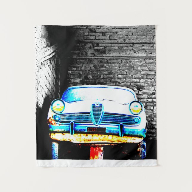 Altes Auto Wandteppich (Vorderseite)