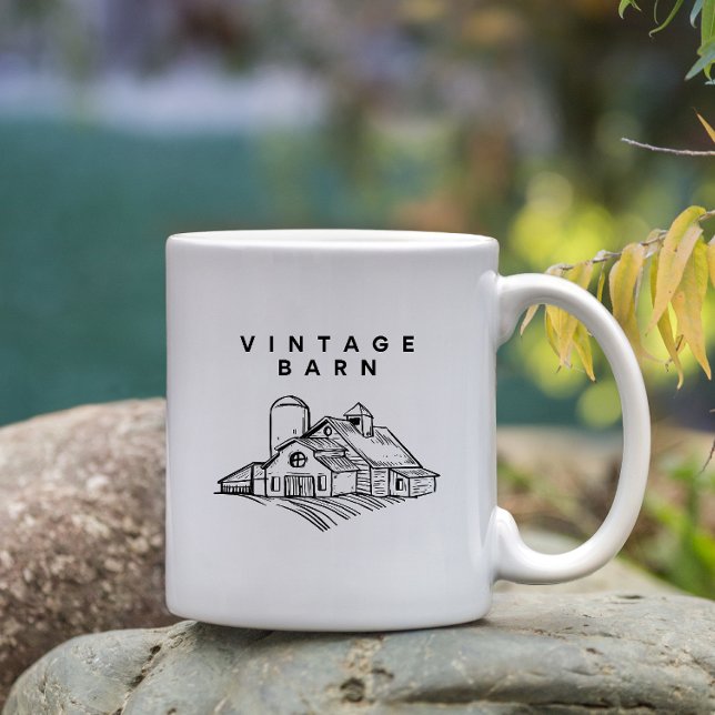 Altes Bauernhaus | Rustikaler Landhausstil Kaffeetasse (Von Creator hochgeladen)