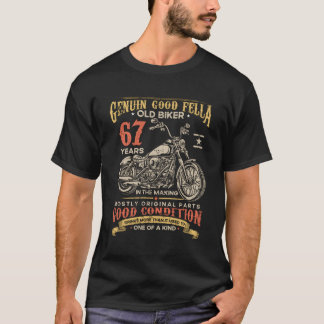 Altes Biker 67 Jahre beim 67. Rad machen T-Shirt