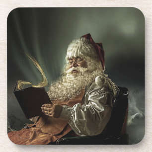 Altes Bild der Magie des Weihnachtsmannes Getränkeuntersetzer