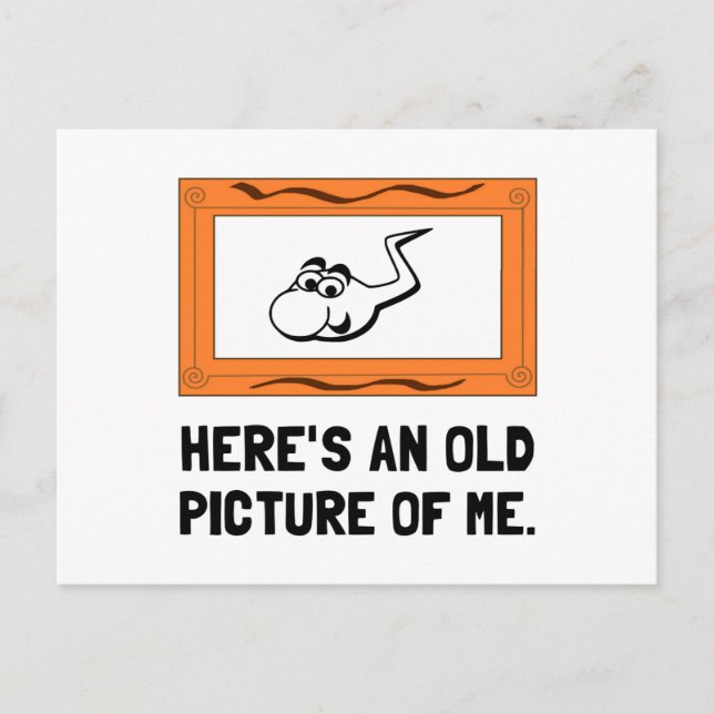 Altes Bild von mir Postkarte (Vorderseite)