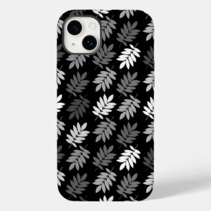 Altes Blattmuster Schwarz Weiß Grau Case-Mate iPhone 14 Plus Hülle