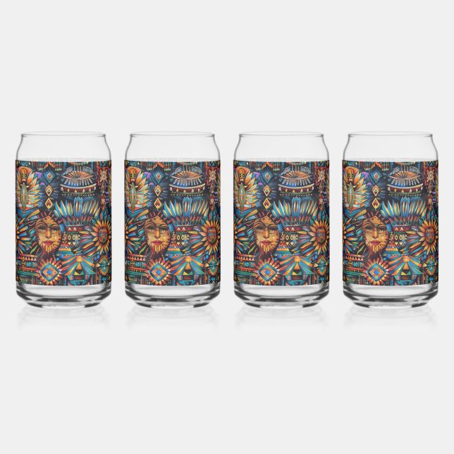 Altes Blau "vor der Columbia Tapestry" kann Glas S (Vorderseite)