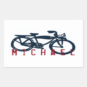 Altes blaues Fahrrad Aufkleber
