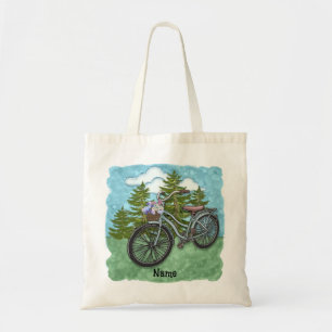 Altes Blaues Fahrrad Tragetasche