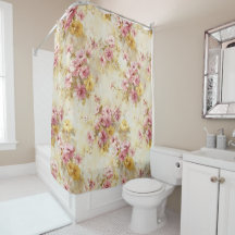 Altes Blumenmuster im Wasserfarbenstil