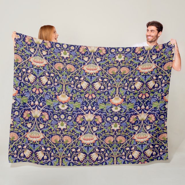 Altes Blumenmuster, William Morris Fleecedecke (Beispiel)