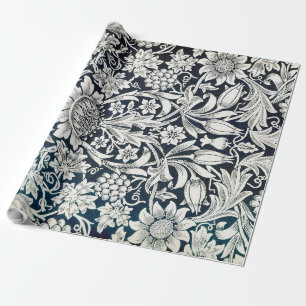 Altes Blumenmuster, William Morris Geschenkpapier