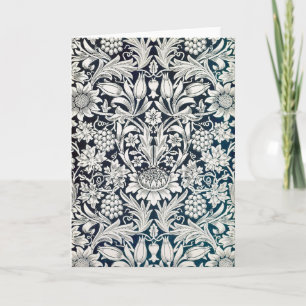 Altes Blumenmuster, William Morris Karte