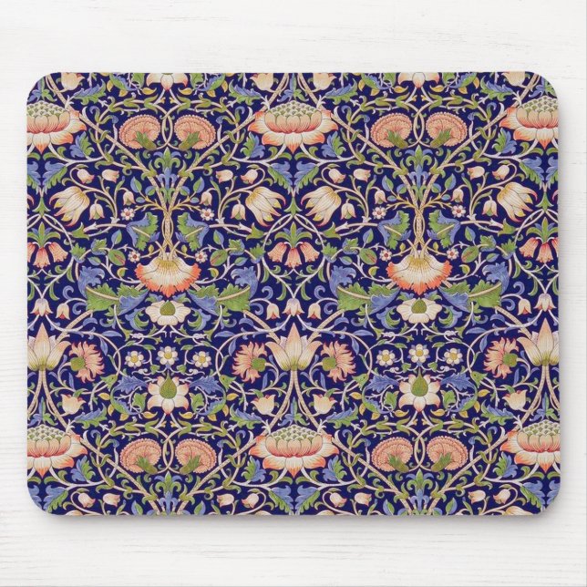 Altes Blumenmuster, William Morris Mousepad (Vorne)