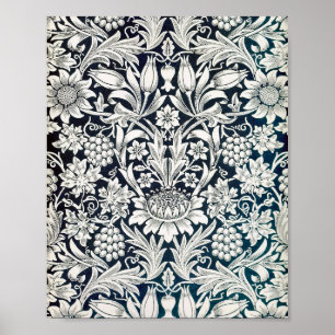 Altes Blumenmuster, William Morris Poster