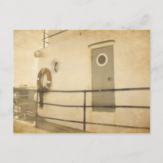 Altes Boot Postkarte