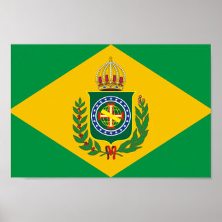 Altes brasilianisches Flaggenposter Poster