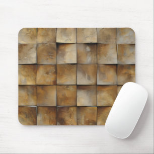 Altes braunes Fliesenmuster Mousepad
