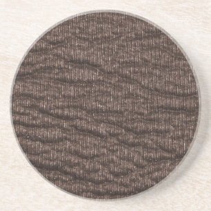 Altes braunes Leder mit Textur Sandstein Untersetzer