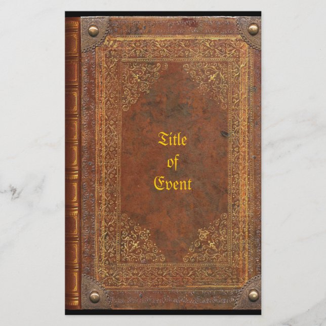 Altes Buch Flyer (Vorne)