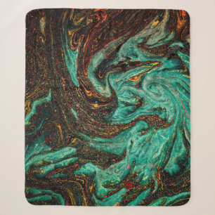 Altes Buchcover mit abstraktem antiken Muster Sherpadecke