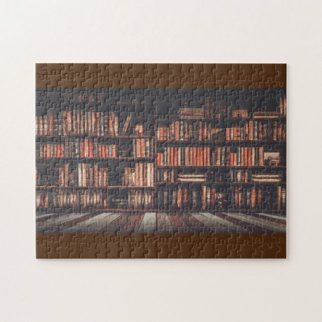 Altes Bücherregal Puzzle (Horizontal)