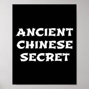 Altes Chinesisches Geheimnis Lustige Halloween-Sau Poster