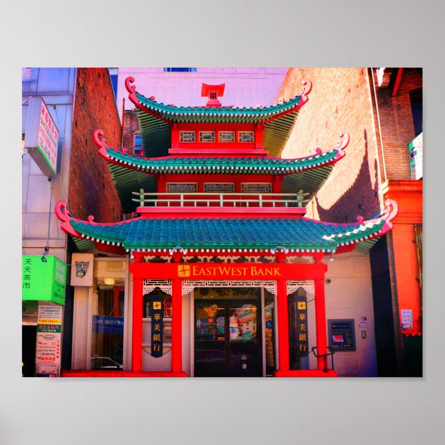 Altes chinesisches Telefonaustauschposter Poster (Vorne)