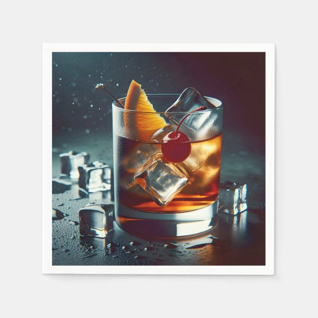 Altes Cocktail-Party Serviette (Vorderseite)